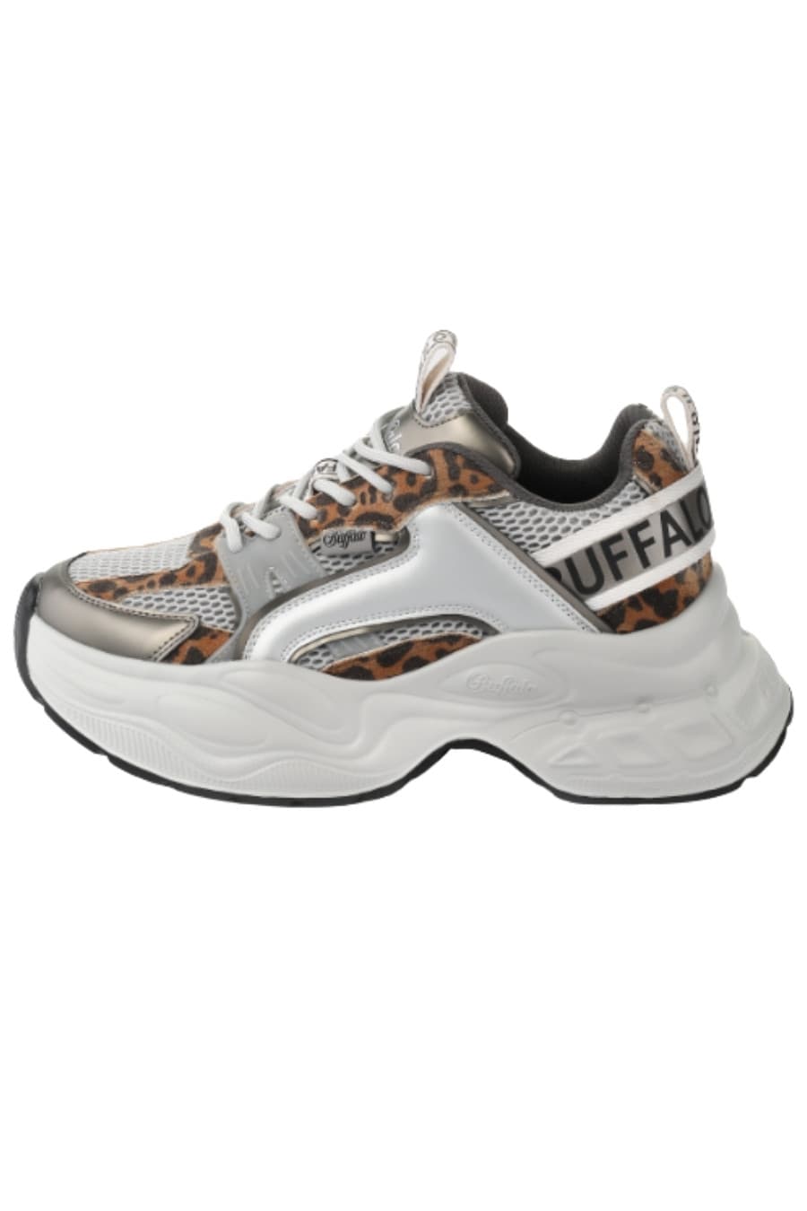 BUFFALO Yuno One Sneakers Γυναικεία Παπούτσια - Animal Print-1636647-SILVER