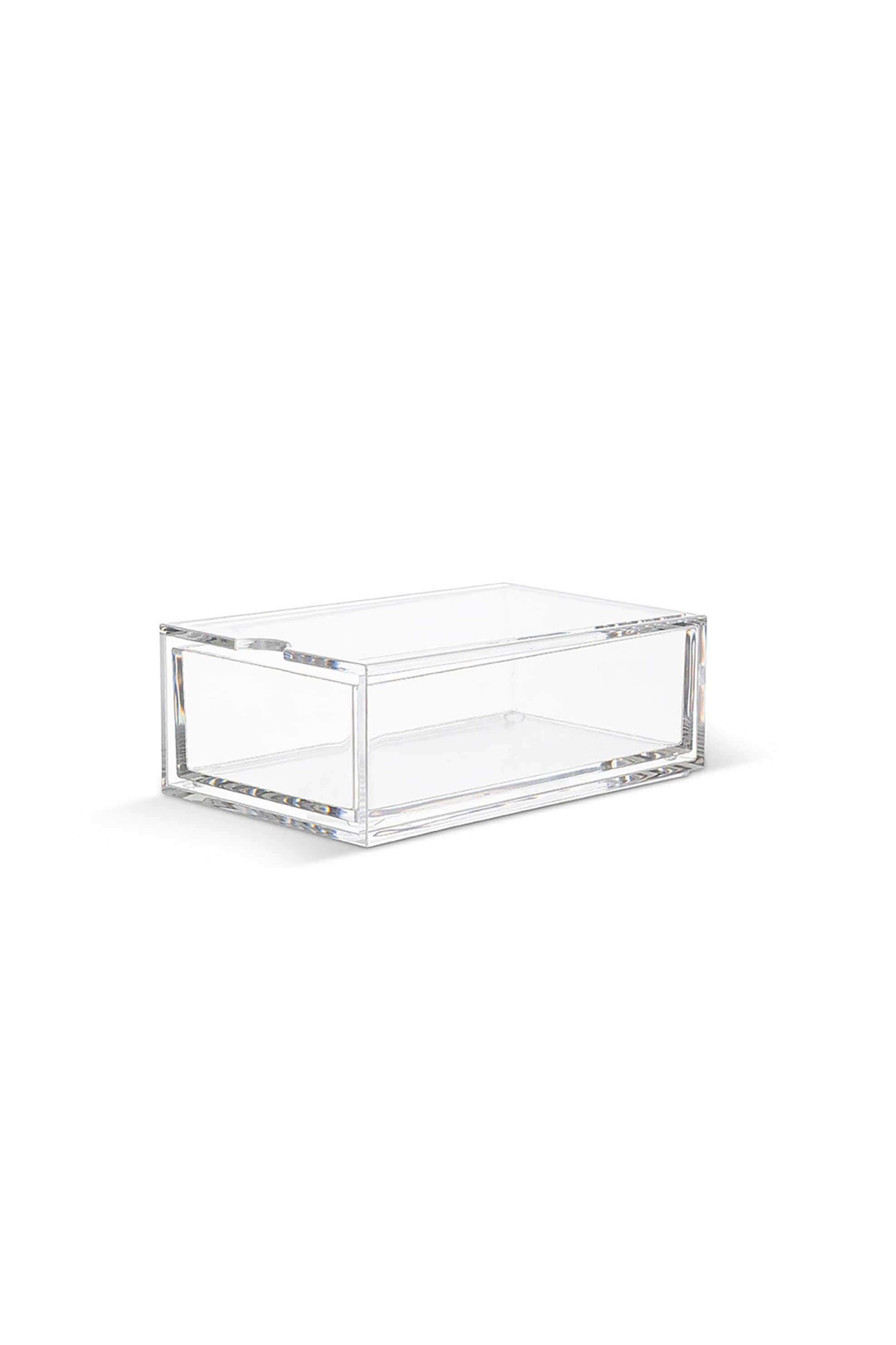Coincasa πλαστική θήκη κοσμημάτων με συρτάρι 11 x 6 x 16 cm - 007255174 Διάφανο