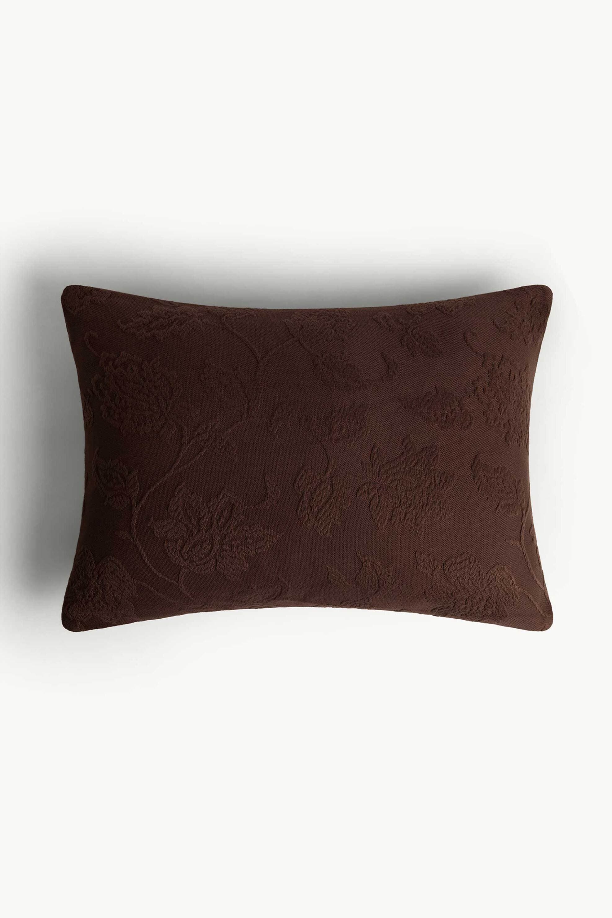Coincasa διακοσμητικό μαξιλάρι με floral print 50 x 35 cm - 006803997 Καφέ