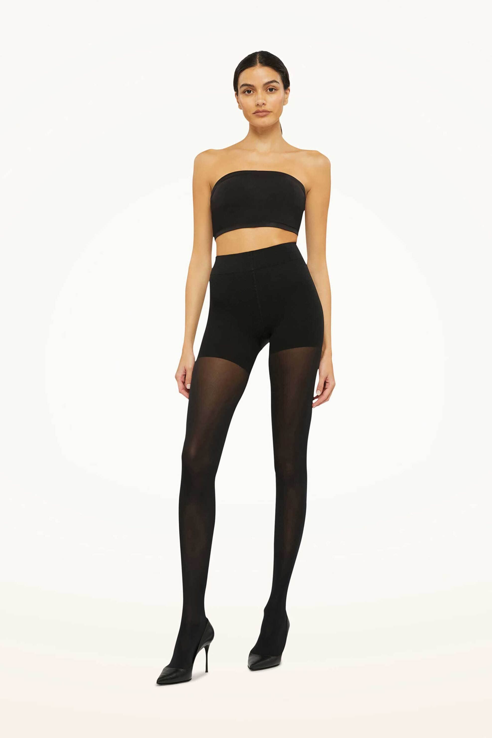 Wolford γυναικείο καλσόν μονόχρωμο με ματ υφή - 14669 Μαύρο
