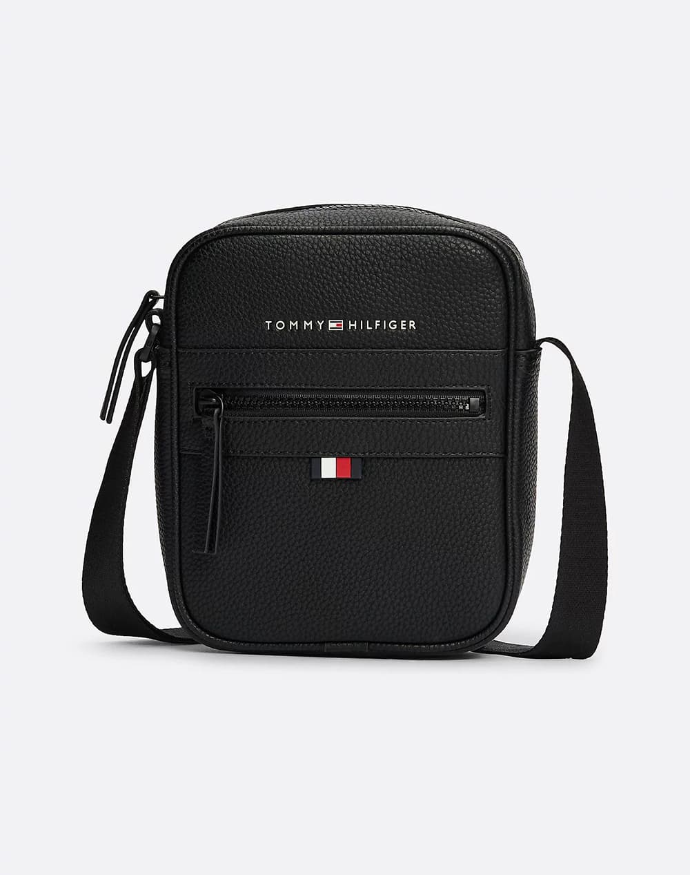 TOMMY HILFIGER JEANS ESSENTIAL PU MINI REPORTER (Διαστάσεις: 17 x 6 x 21εκ.) AM0AM09504-BDS Black