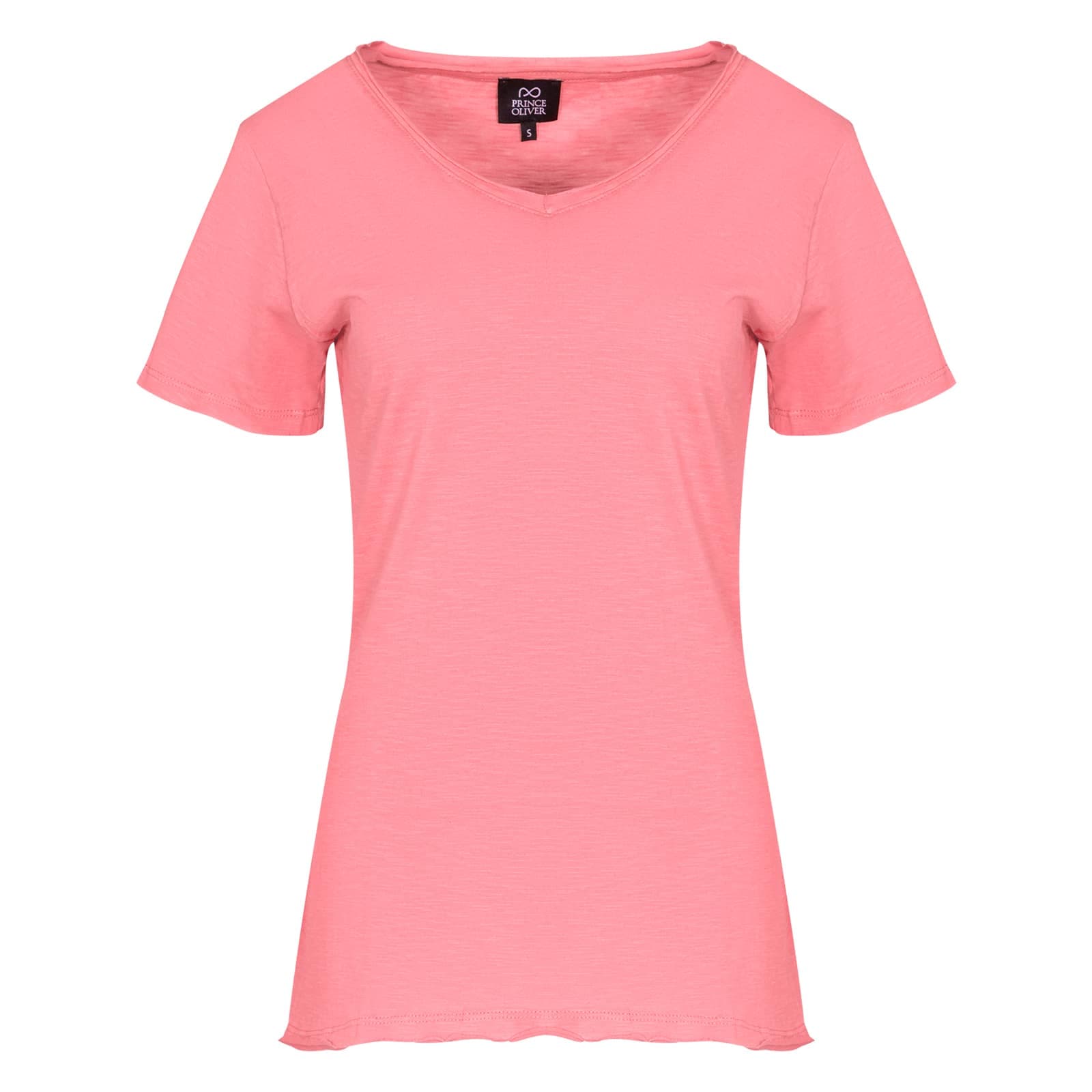 T-Shirt Φούξια V Neck