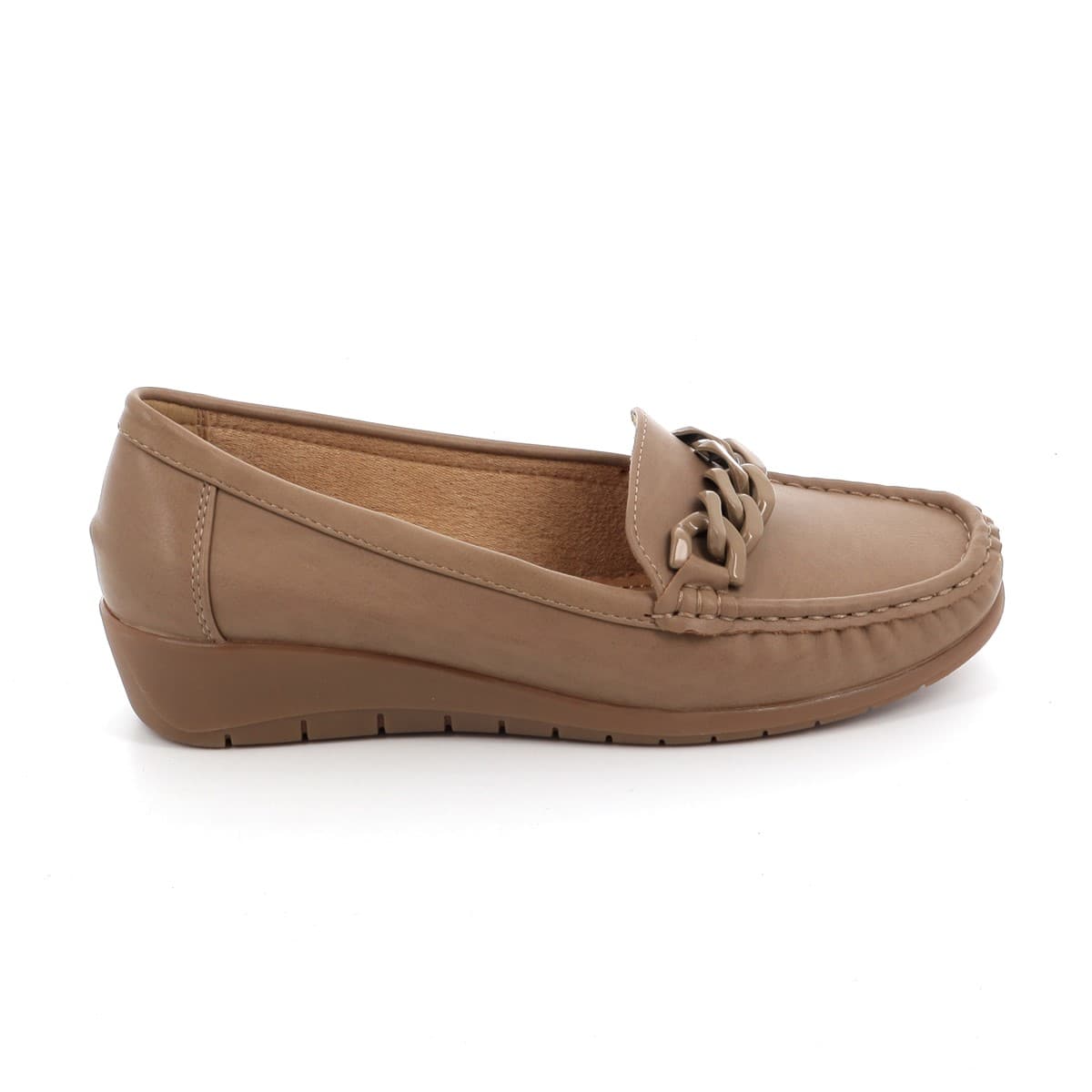 Γυναικείο Μοκασίνι Qunhui Shoes Χρώματος Καφέ A2265.K