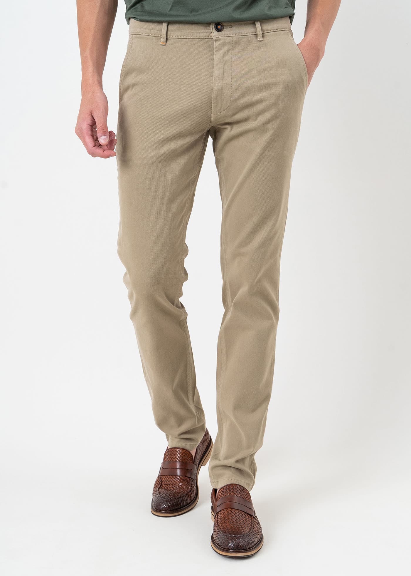 BOSS Υφασμάτινο Παντελόνι της σειράς Chino - 50495292 239 Light Brown