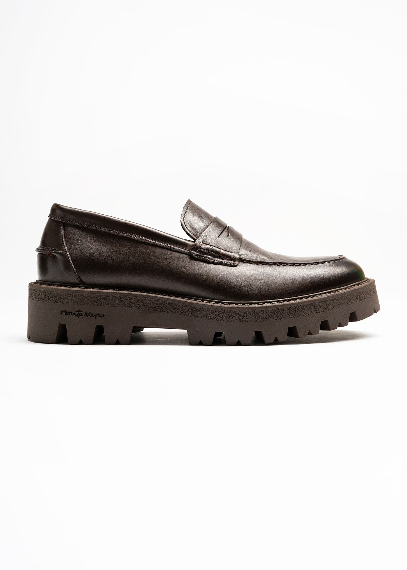 Monte Napoleone Δερμάτινα Loafers της σειράς Business - 232 90 6380 9117 2 Brown
