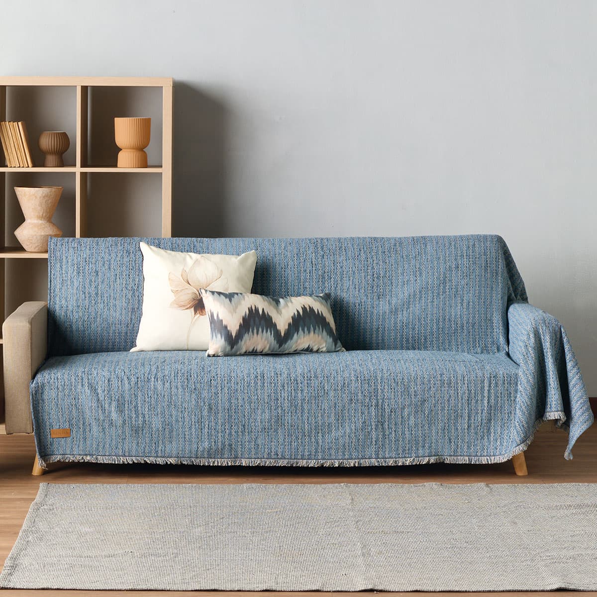 Ριχτάρι Καναπέ Τριθέσιου (180x300) Kentia Stylish Prince 33 Blue