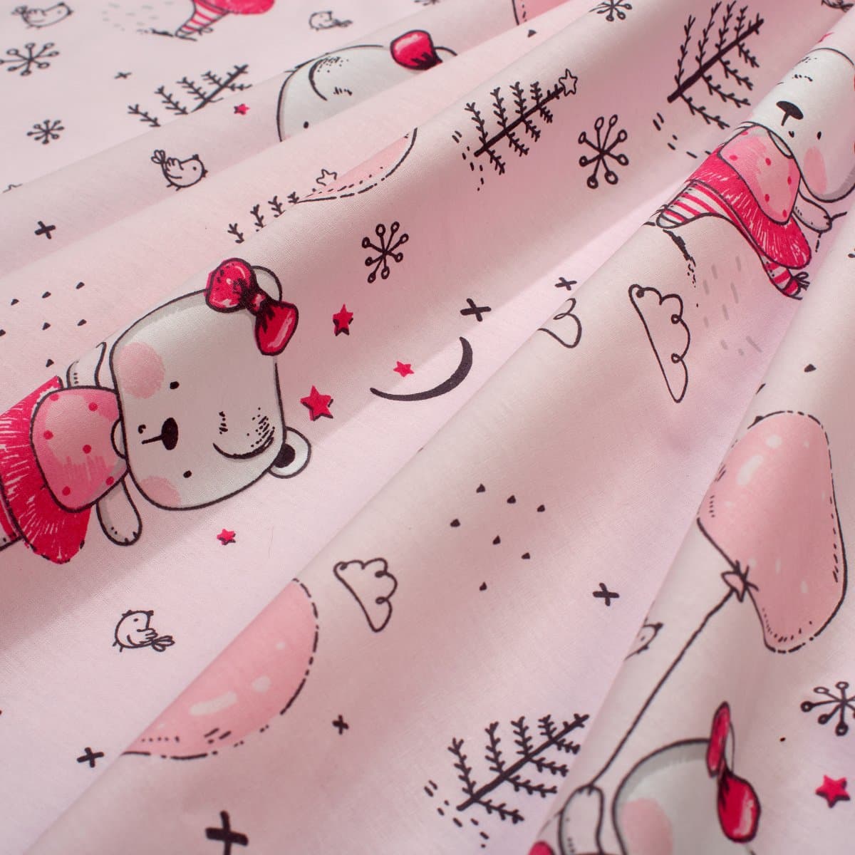 Πάνα Χασέ (80x80) Dimcol Ballerina Bear 598 Pink