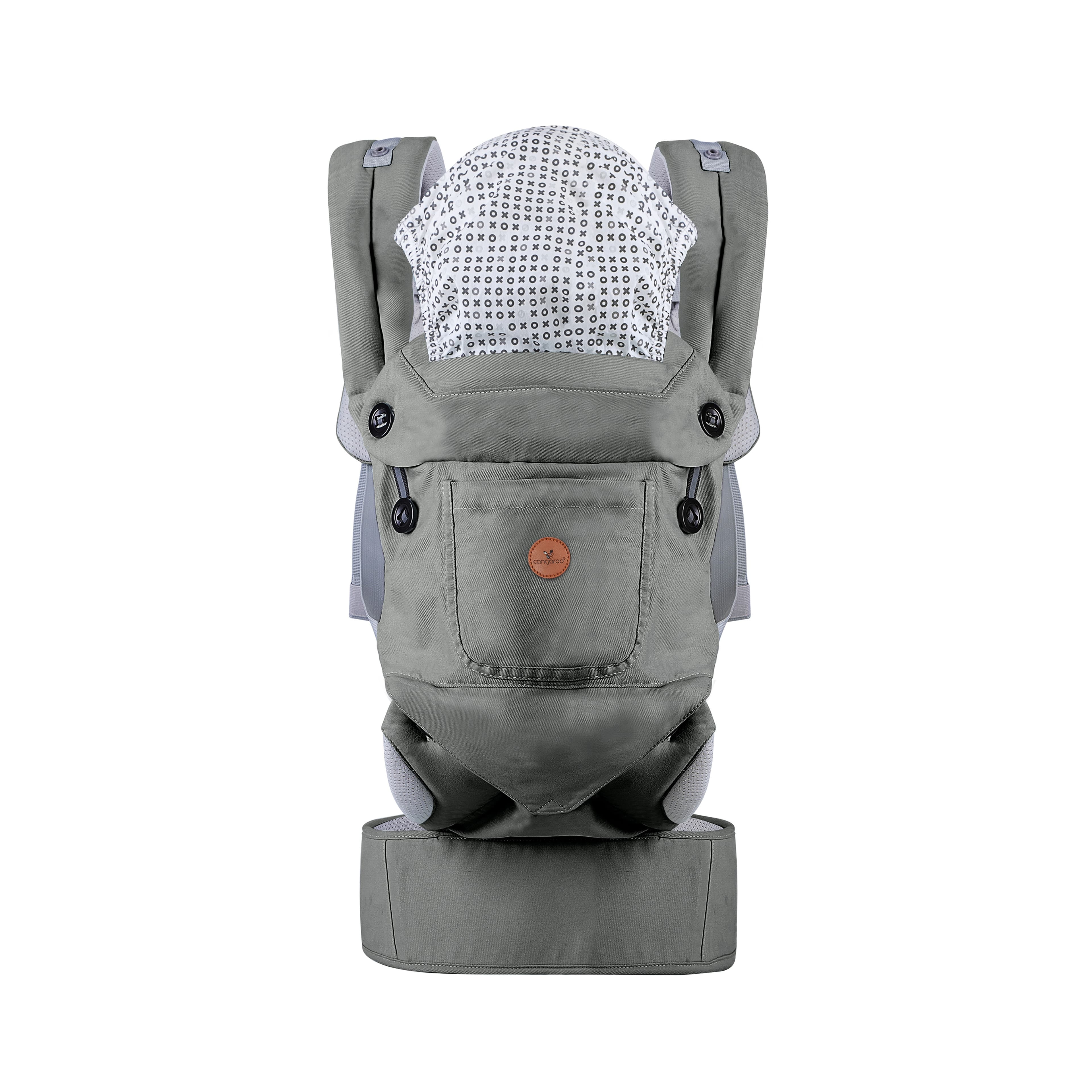 Μάρσιπος Εργονομικός (5+ Μηνών/ 3.6-15kg) Cangaroo Bora Grey BC2060