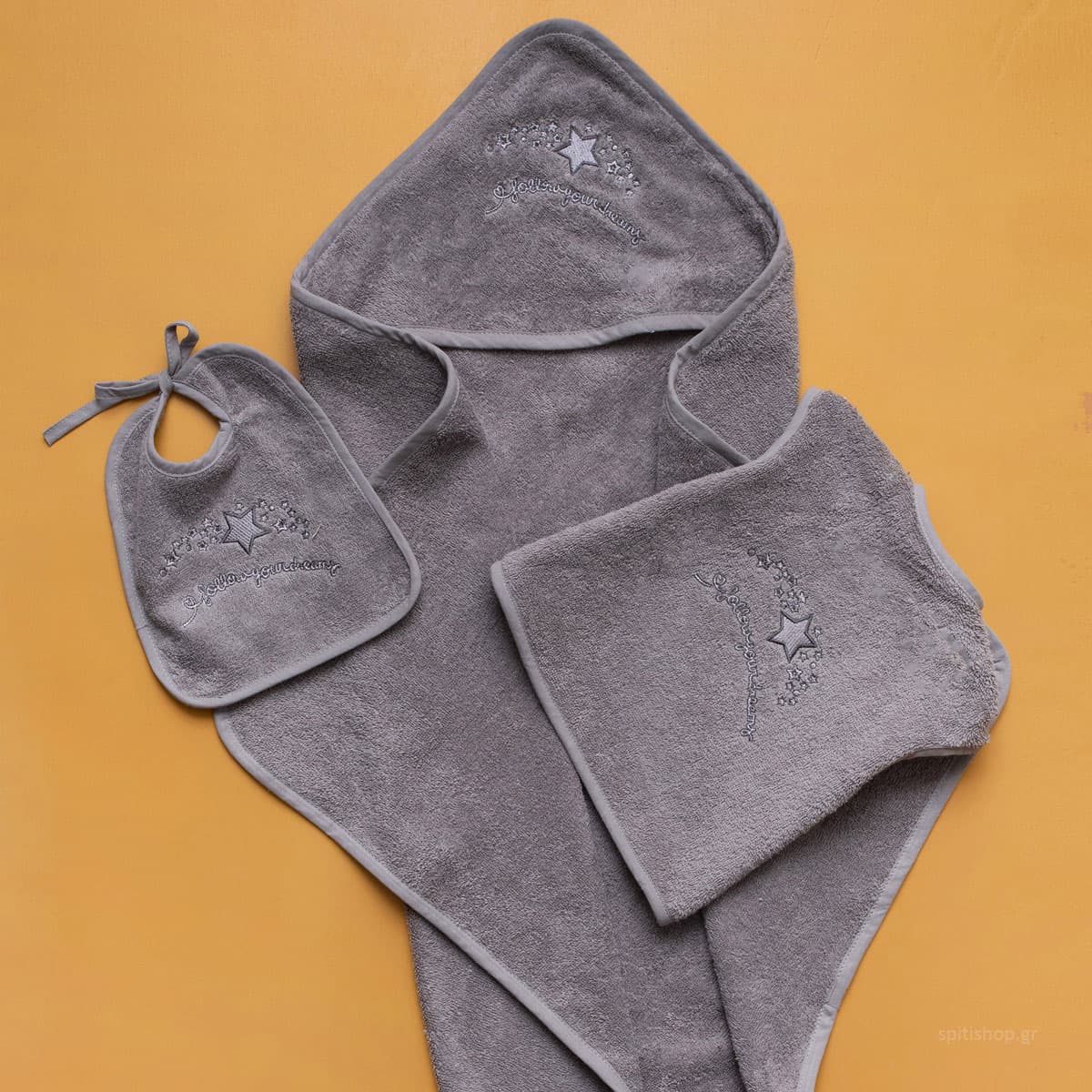 Βρεφικό Σετ Λουτρού Palamaiki Baby Joia 524 Grey
