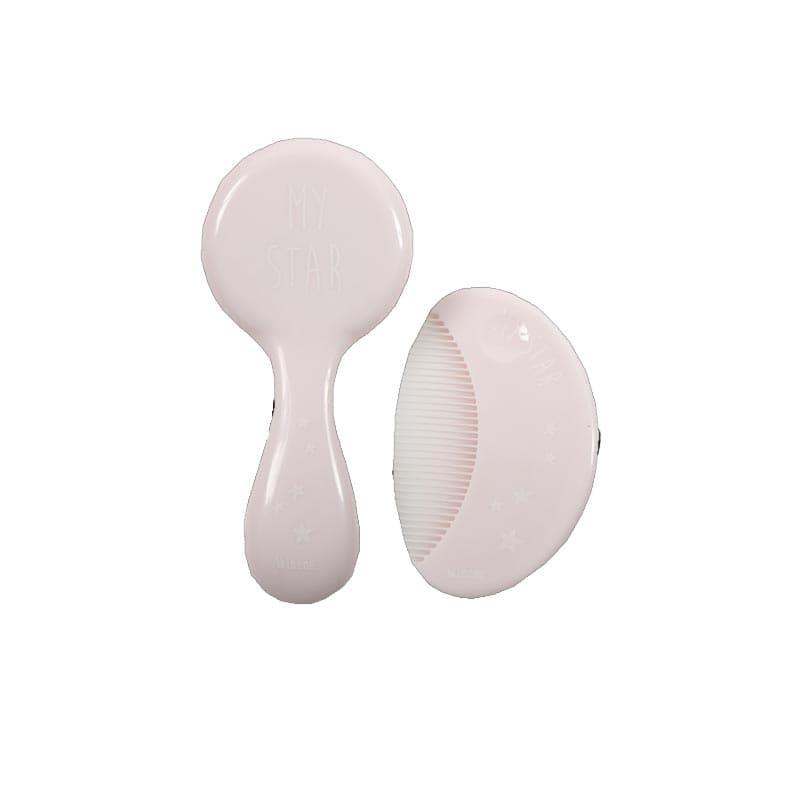 Βρεφικό Σετ Βούρτσα + Χτένα Minene Hair Pink