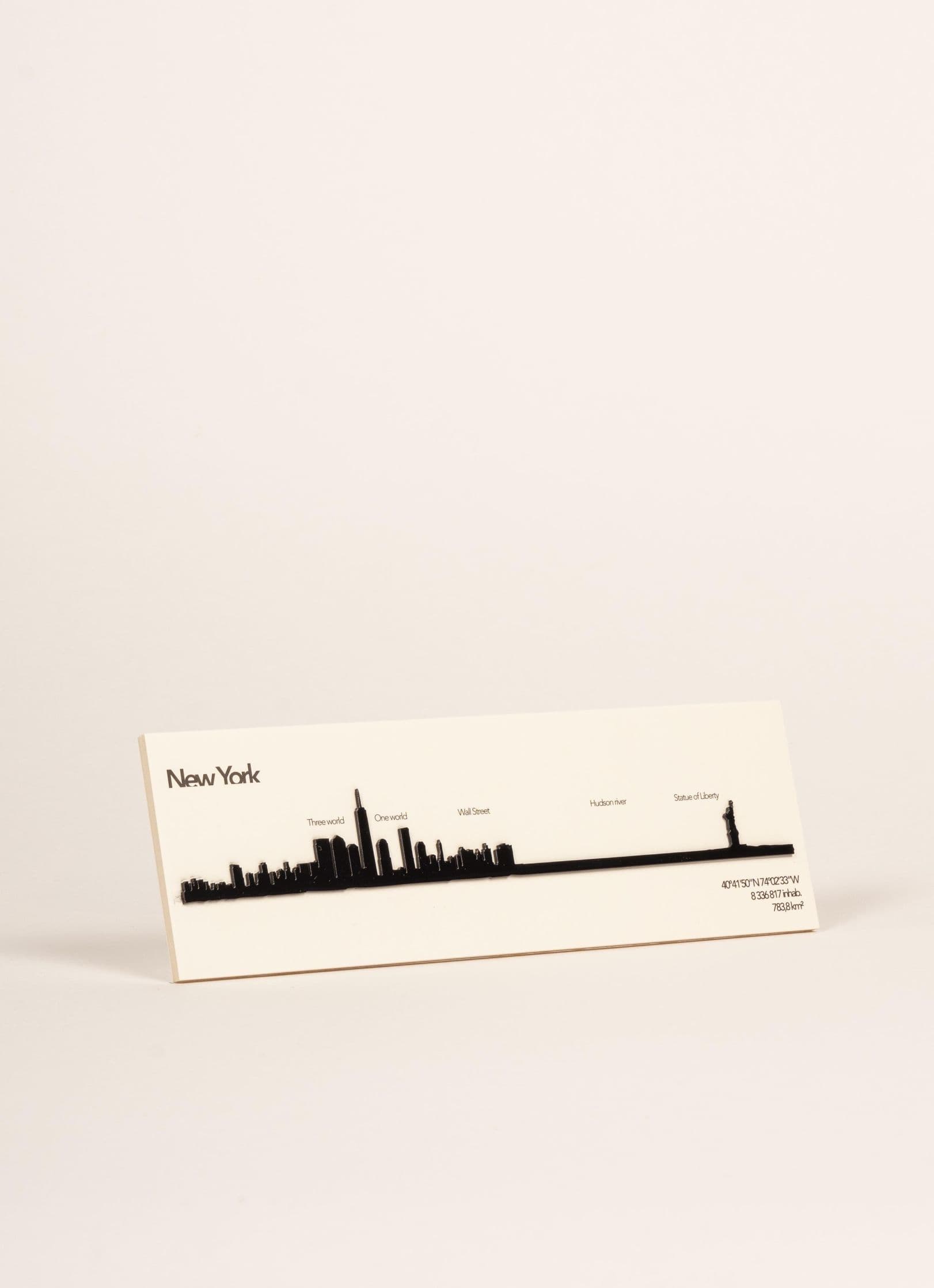 Μεταλλικό Διακοσμητικό Τοίχου theline Mini New York 19 cm - Μαύρο