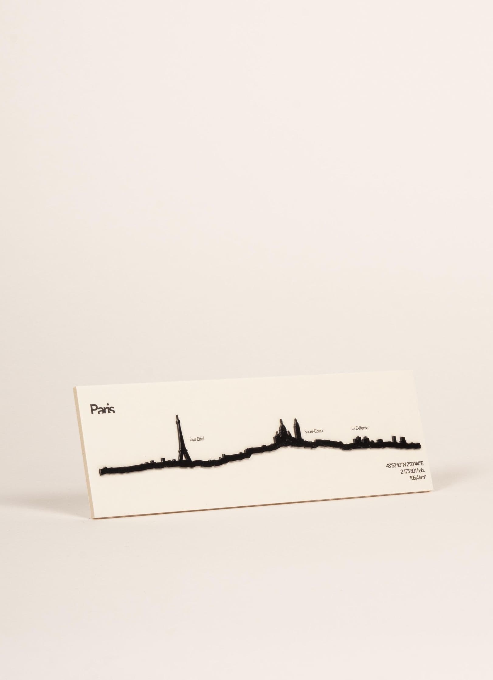 Μεταλλικό Διακοσμητικό Τοίχου theline Mini Paris 19 cm - Μαύρο