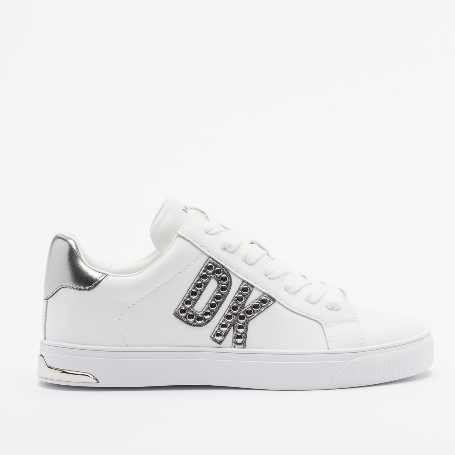 Γυναικεία Δερμάτινα Sneakers DKNY Abeni K1552711 Λευκό Νίκελ