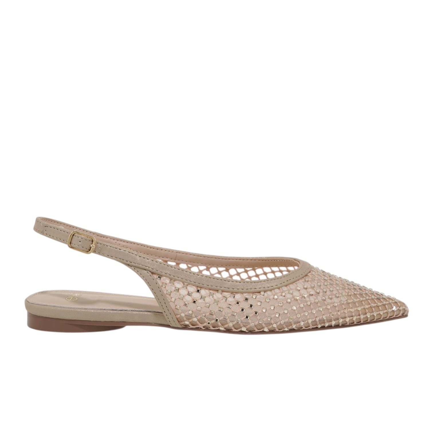 Γυναικεία Παπούτσια Slingback EXE Miami-222 Πλατίνα Στρας W47002221Z36