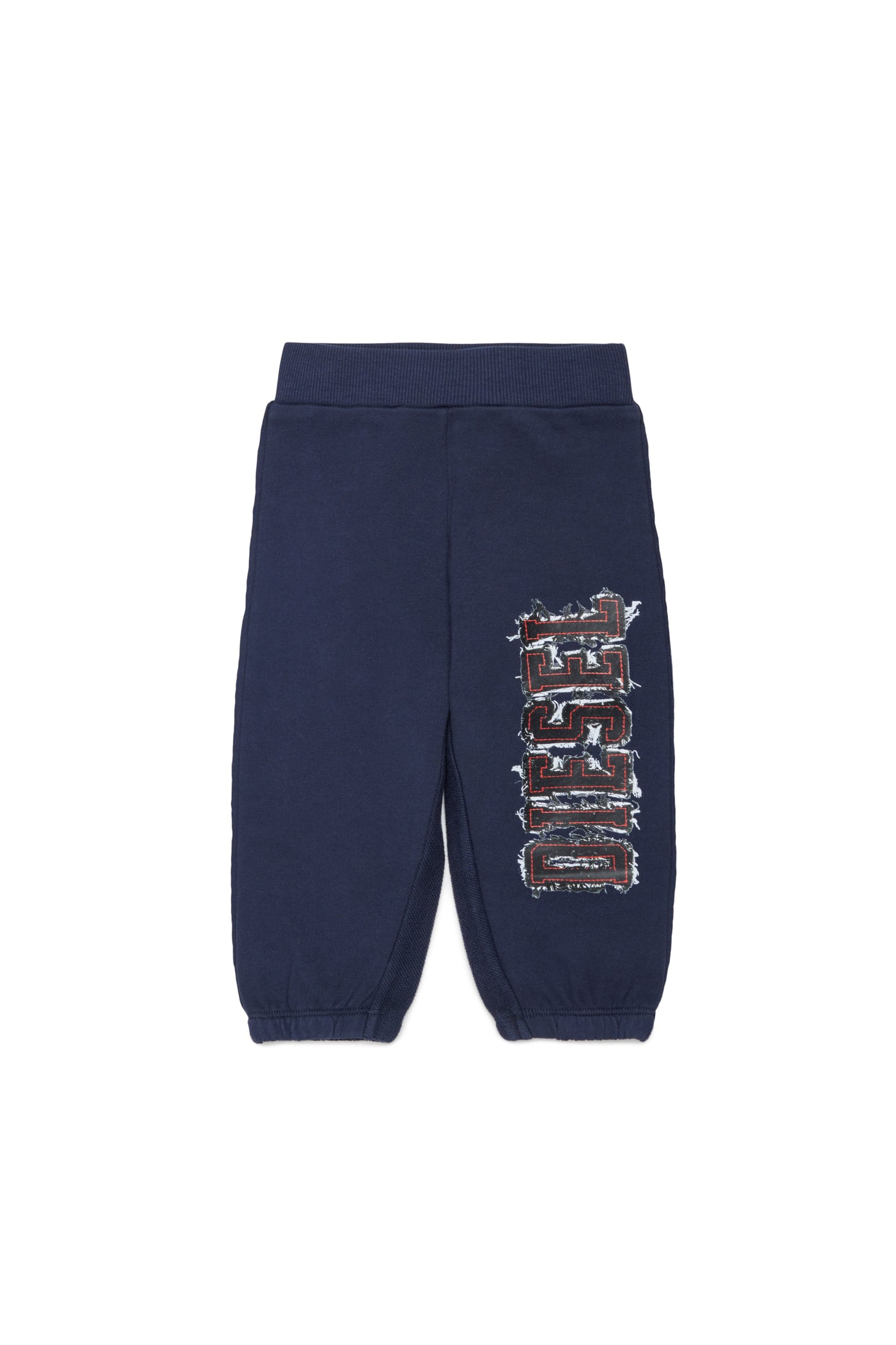 Diesel - Sweatpants with frayed-effect logo - Pants - Man - Blue