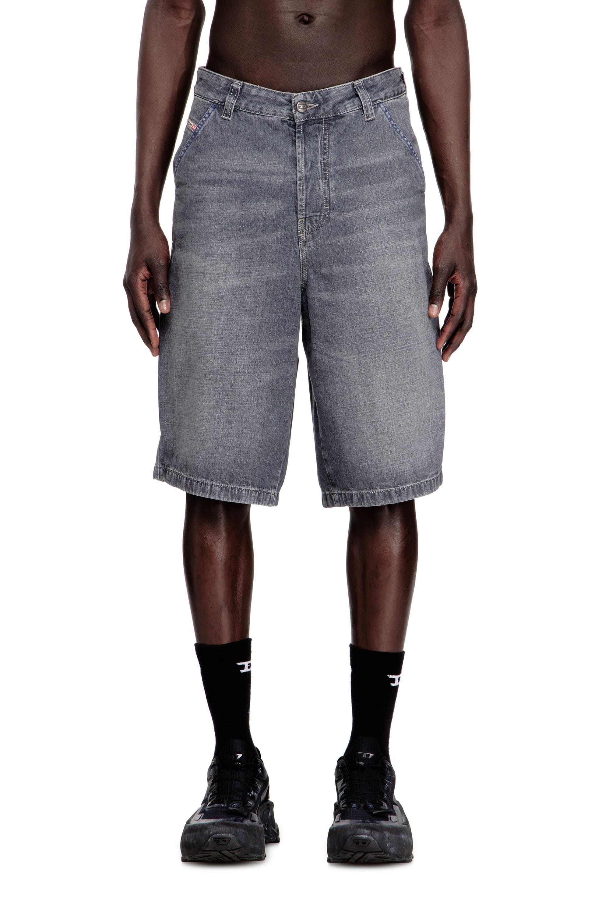 Diesel - Relaxed denim shorts - Denim short pants - Man - Grey
