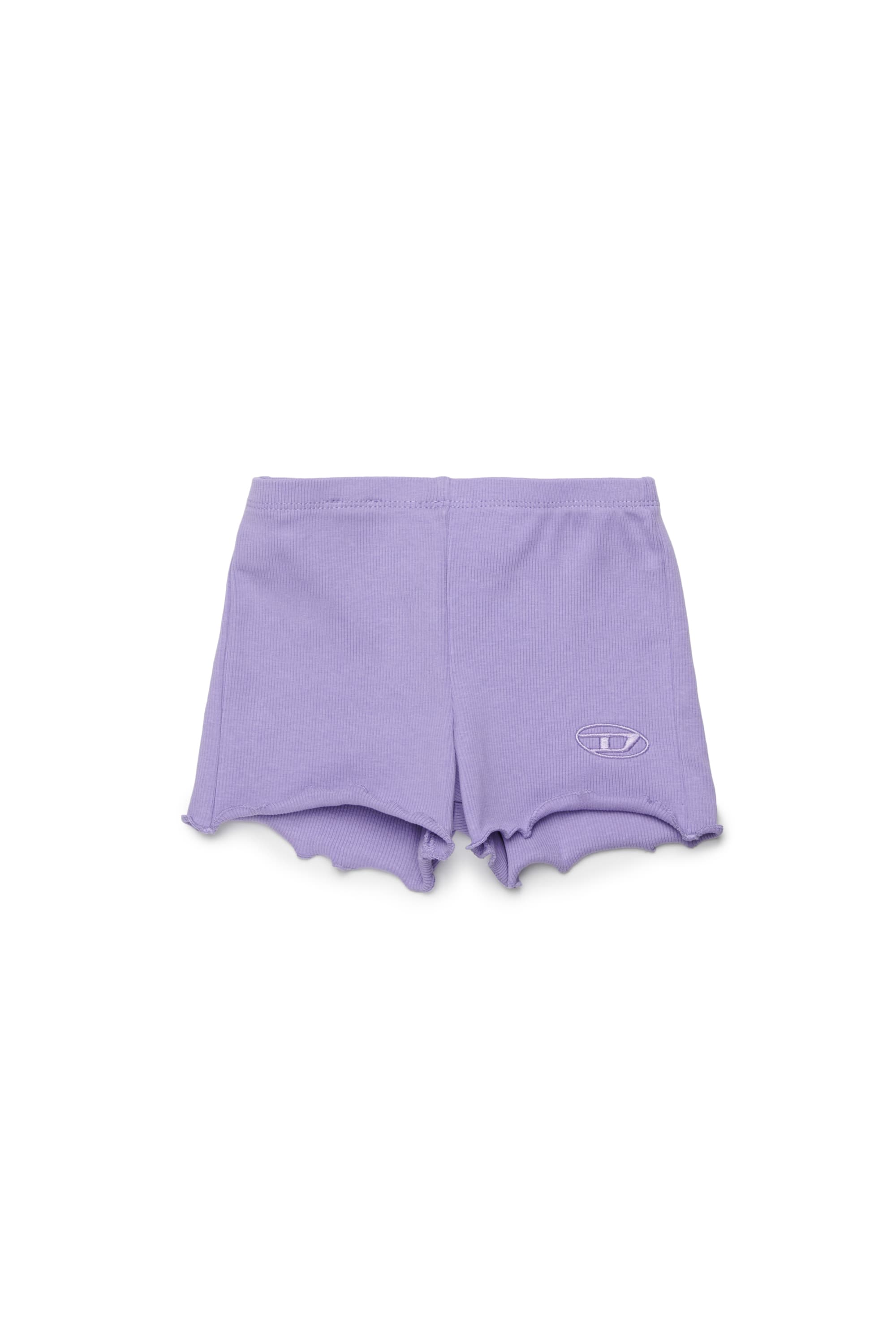 Diesel - Cotton shorts with rolled hems - Shorts - Woman - Violet