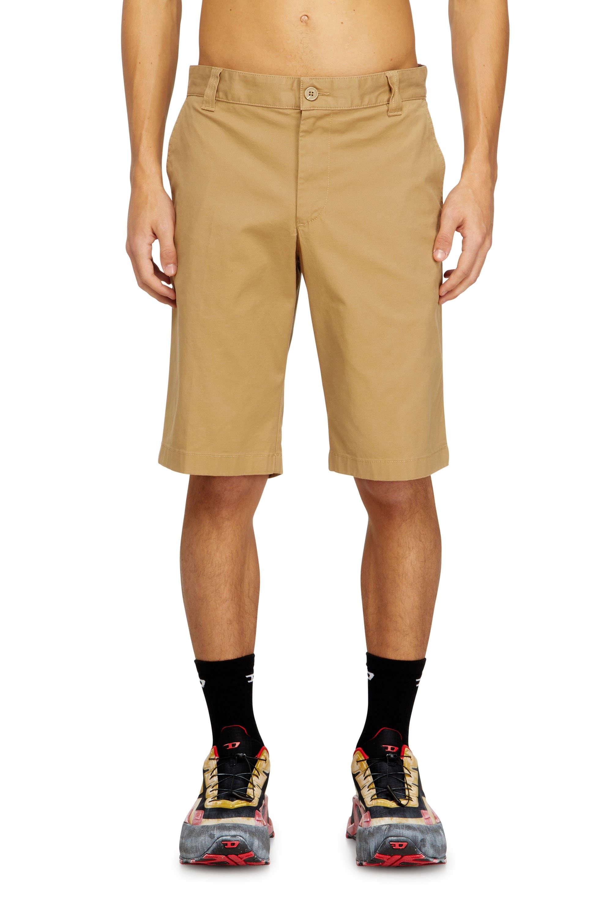Diesel - Stonewash cotton shorts - Shorts - Man - Beige