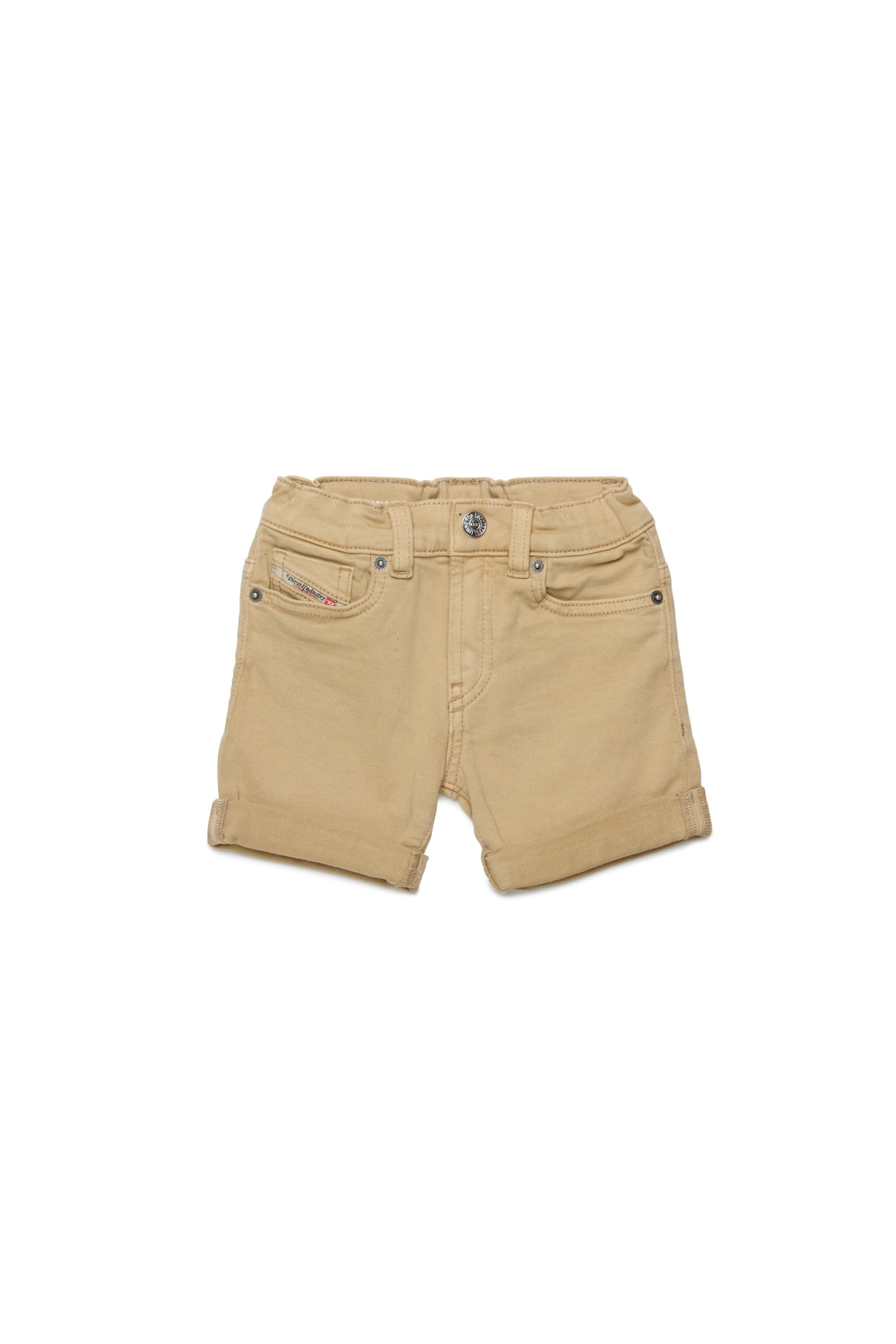 Diesel - Shorts in colored denim with rolled hems - Shorts - Unisex - Brown