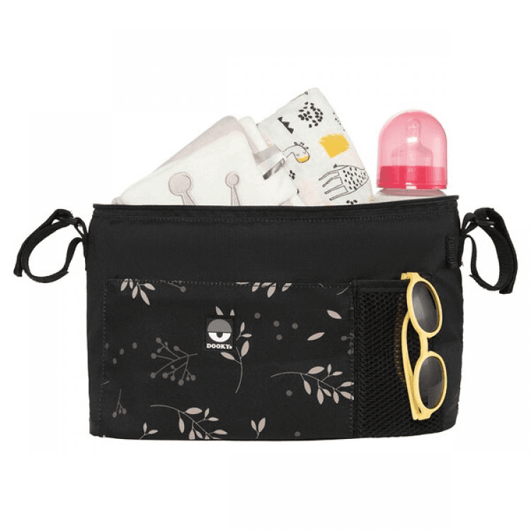 Τσαντάκι Καροτσιού Dooky Deluxe Romantic Leaves Black DK-5128206
