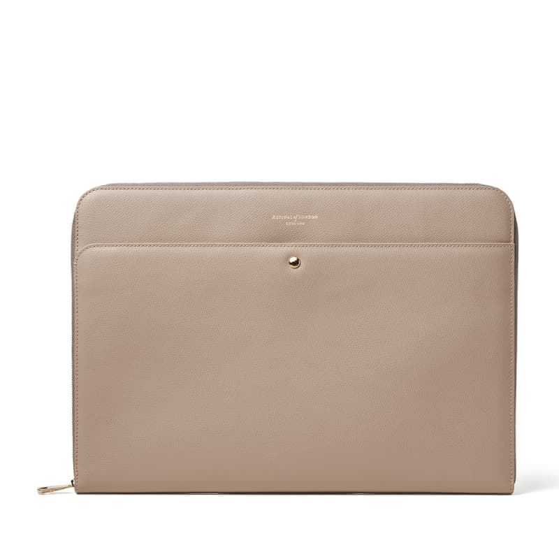 Aspinal of London 16-inch Brook Street Folio in Moleskin Soft Saffiano