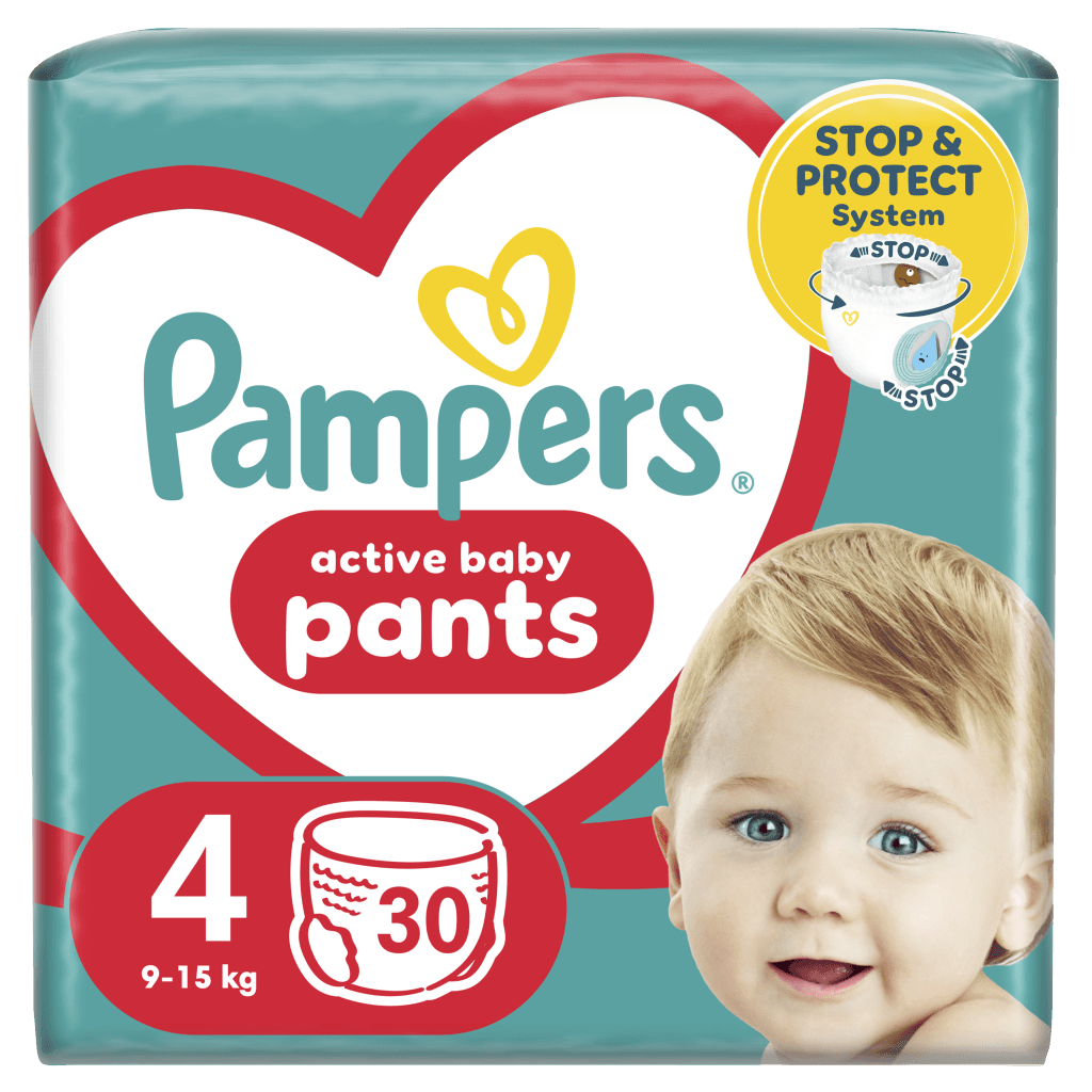 Πάνες Pampers Active Baby Pants Value Pack Νο4 (9-15kg) 30τεμ