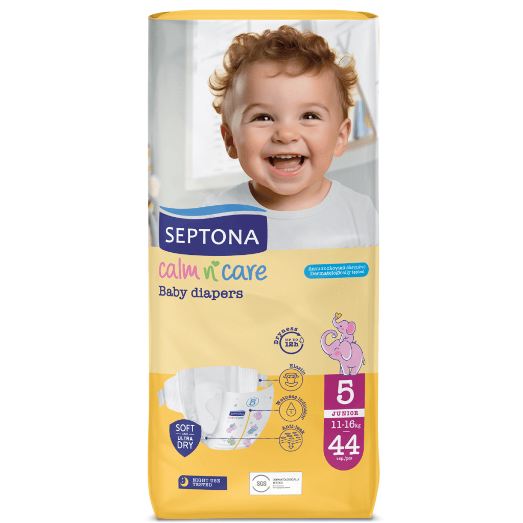 Πάνες Septona Calm N' Care Junior No5 (11-16Kg) 44τεμ