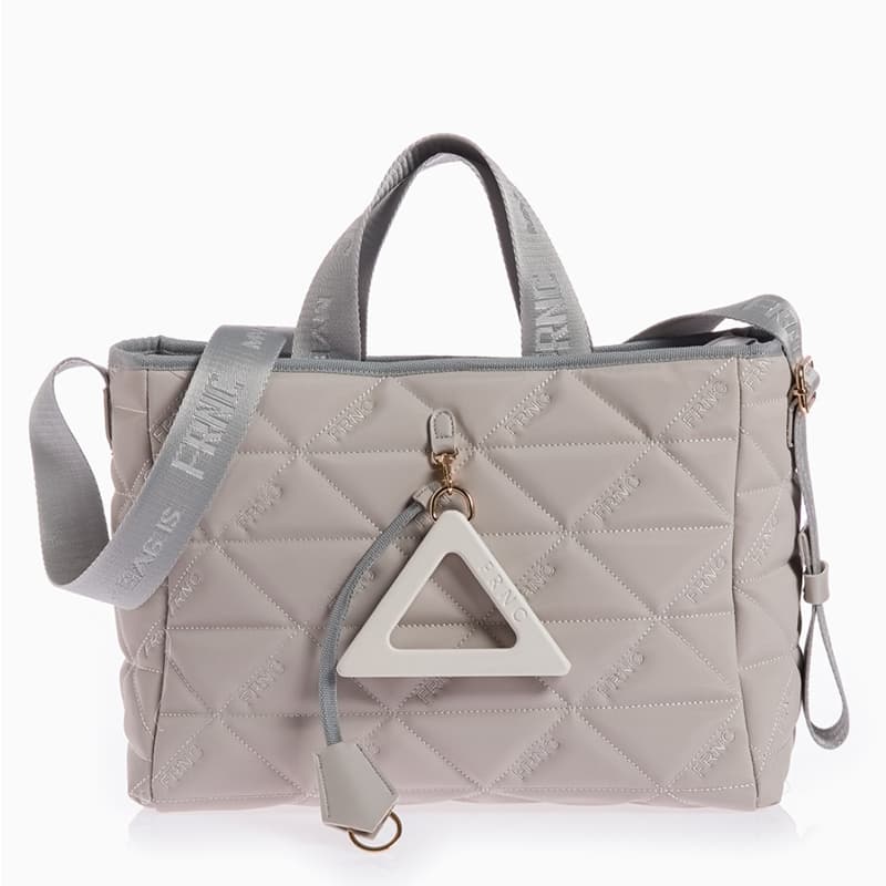 FRNC ΓΥΝΑΙΚΕΙΑ ΤΣΑΝΤΑ WATER REPELLENT SATIN ΕΛΛΗΝΙΚΗ 4182 ΓΚΡΙ