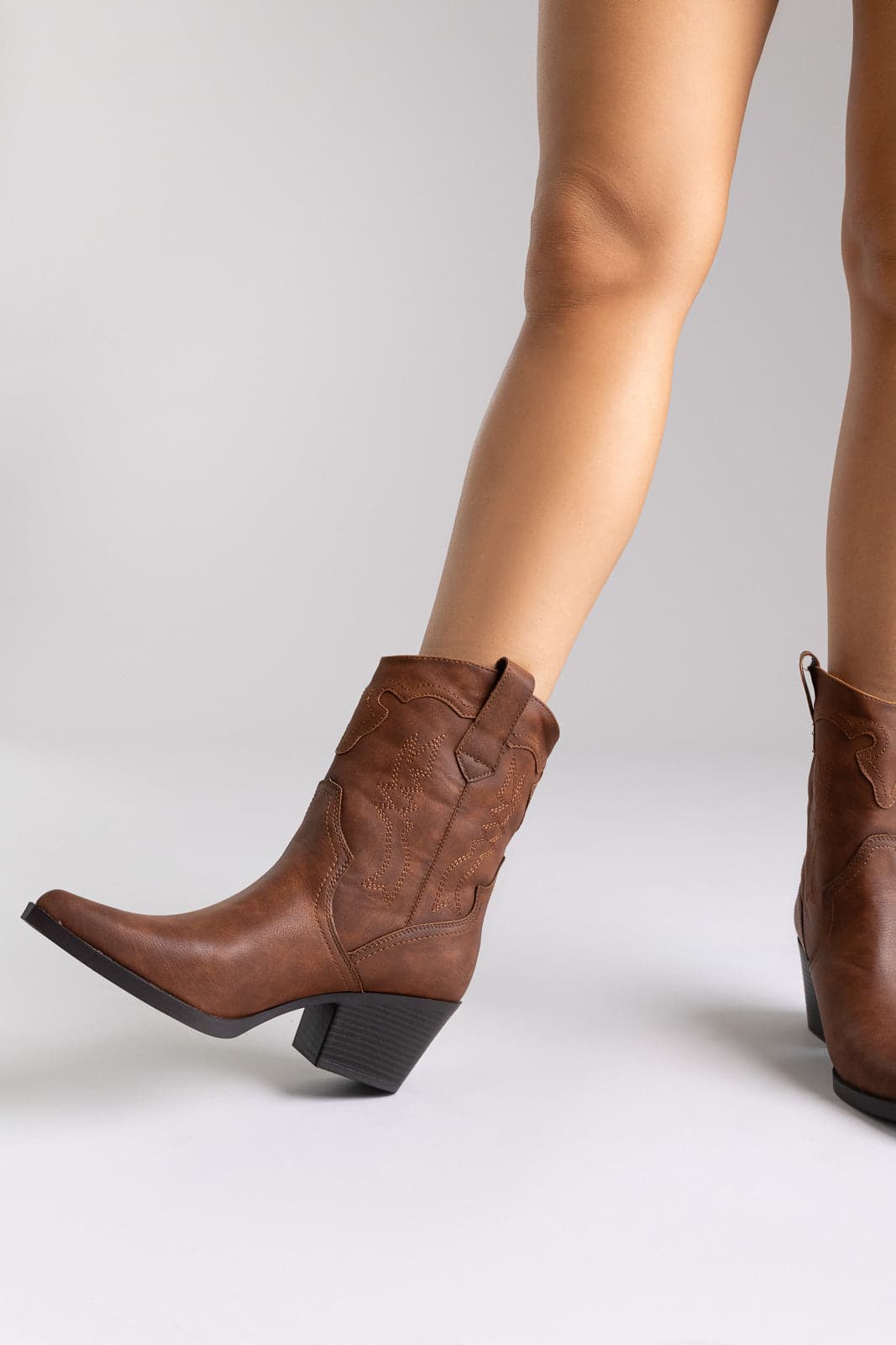 Xti Footwear Κάουμποϊ Μποτάκια - 144718 - Ταμπά Ματ