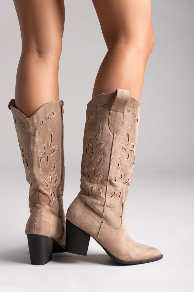 ERYNN ERYNN Cowboy Μπότες - 00-09 - Taupe Σουέτ