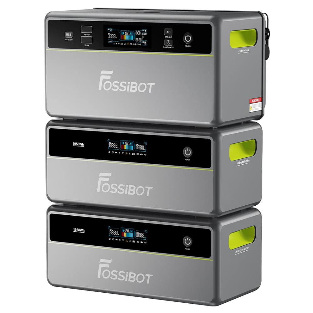 FOSSiBOT FBP1200 Portable Power Station + Expansion Battery Pack*2