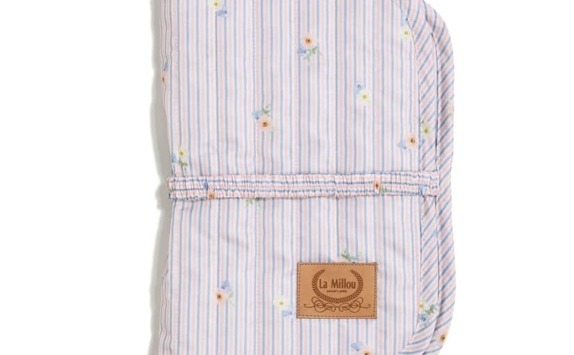 Mollet Quilted Diaper Pouch Nylon English Garden