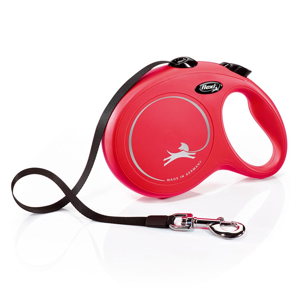 flexi New Classic Ιμάντας-Οδηγός Σκύλων L κόκκινο, 8 m - L: έως 50 kg
