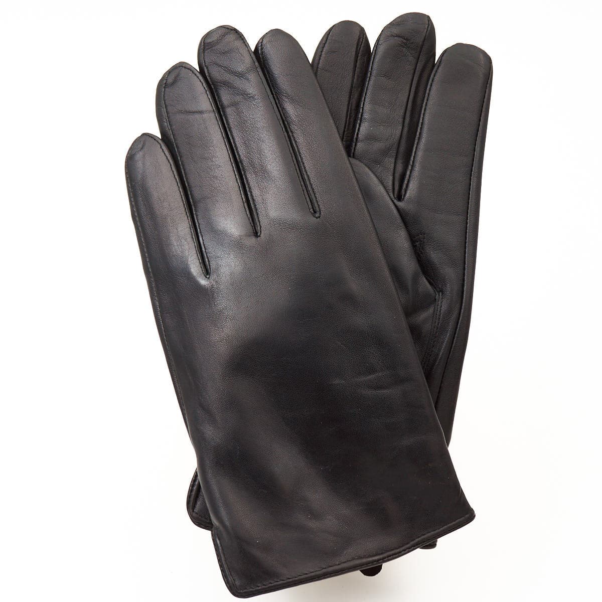 Touch screen gloves, wool lined, black 10