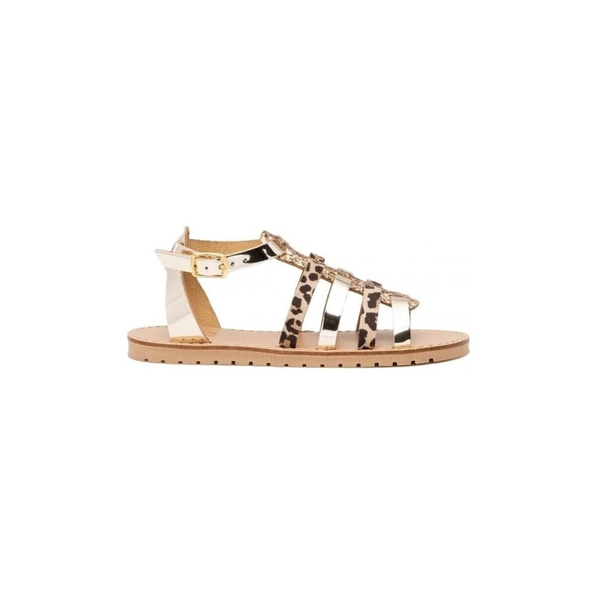 Σανδάλια χωρίς τακούνι Replay EASY LEOPARD JT360007S Oro