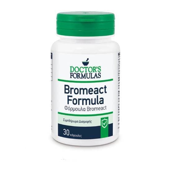 DOCTOR`S FORMULAS Bromeact 30 mg Αντιφλεγμονώδης Φόρμουλα για την Αντιμετώπιση του Πόνου 30 caps