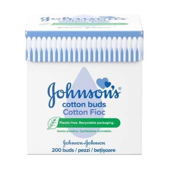 JOHNSON'S Μπατονέτες Βαμβακιού 200 Τεμάχια