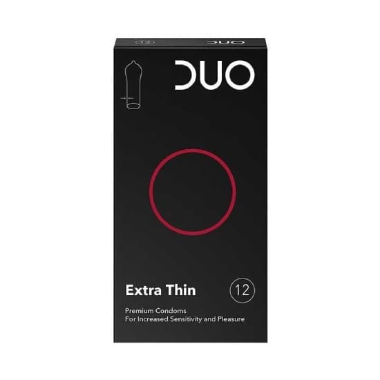 DUO Προφυλακτικά Extra Thin 12 Τεμάχια