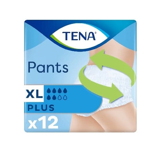 TENA PANTS Πάνες Ακράτειας Plus Μιας Χρήσης XL 12 Τεμάχια