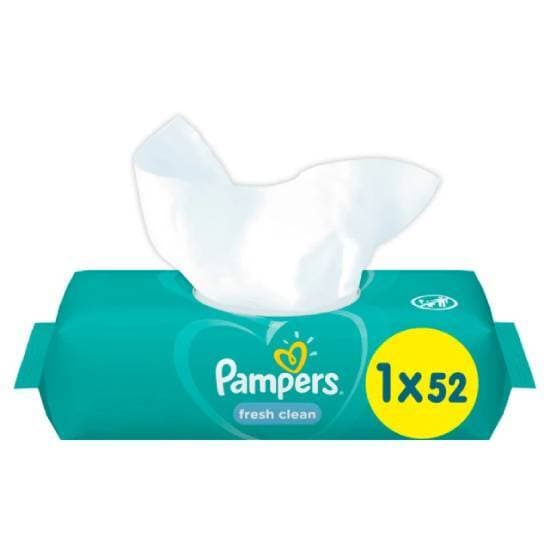 PAMPERS Fresh Clean Μωρομάντηλα 52 Τεμάχια
