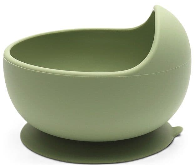SILICONE VACUUM BOWL NATURAL FRESH GREEN LORELLI