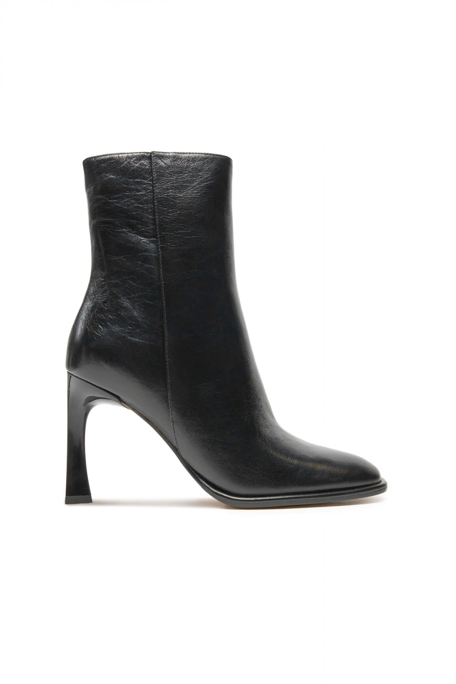 MICHAEL KORS ΠΑΠΟΥΤΣΙΑ ΜΠΟΤΑΚΙΑ KELSEA BOOTIE ΦΕΡΜΟΥΑΡ LOGO ΜΑΥΡΟ