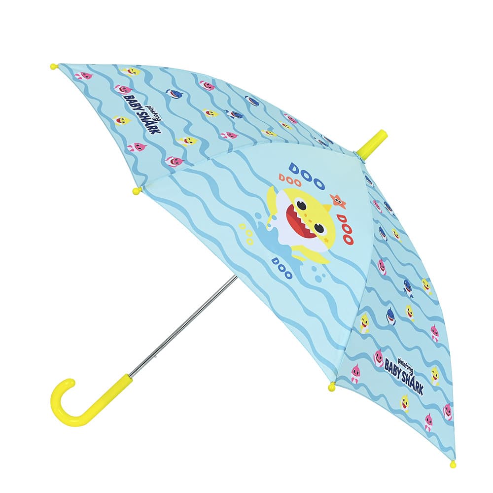 Ομπρέλα Βροχής Αυτόματη Μπαστούνι (Φ43x76) Safta Baby Shark Beach Day 312160119