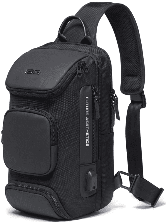 Bange 7086 - Ανδρικό Τσαντάκι Ώμου / Χιαστί Crossbody - 9L - Black