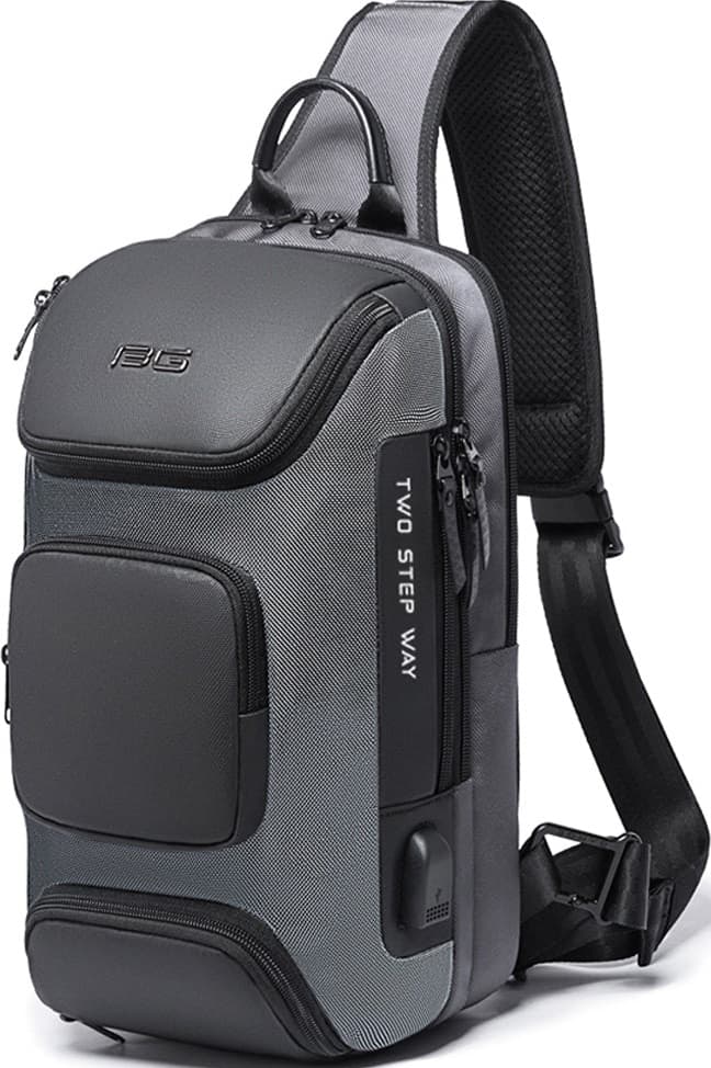 Bange 7086 - Ανδρικό Τσαντάκι Ώμου / Χιαστί Crossbody - 9L - Gray