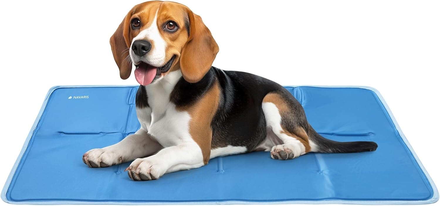 Navaris Solid Gel Pet Cooling Mat - Στρώμα Ψύξης για Κατοικίδια - 60 x 90 cm - Blue (NAV0000272M002C)