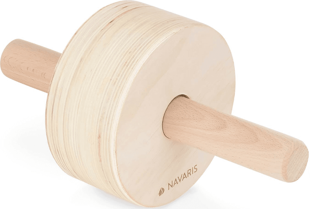 Navaris Wooden Ab Roller - Ρόδα / Τροχός για Προπόνηση / Εκγύμναση Κοιλιακών από Ξύλο Οξιάς -