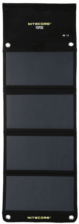 Nitecore FSP30 Foldable Solar Panel - Αναδιπλούμενος Φορητός Ηλιακός Φορτιστής / Πάνελ με 2 x USB-A / 1 x