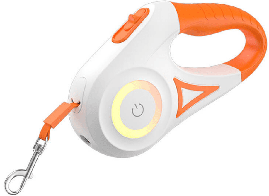 Rojeco Tough Light Retratractable Dog Leash - Αυτόματο Πτυσσόμενο Λουρί / Οδηγός Σκύλου με Φωτισμό RGB &